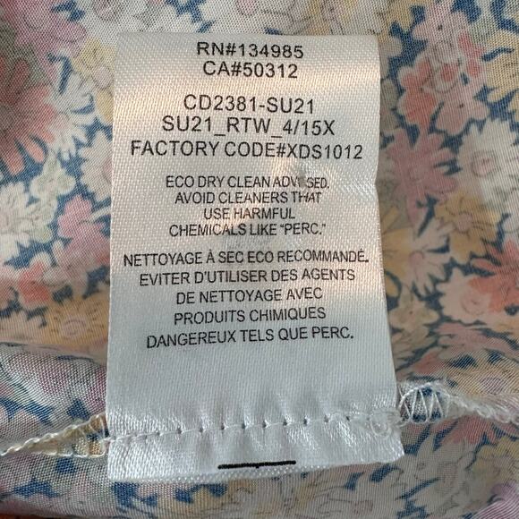 NWT For Love & Lemons Libby Mini Dress | Floral Pink Yellow | SZ M - Picture 15 of 15